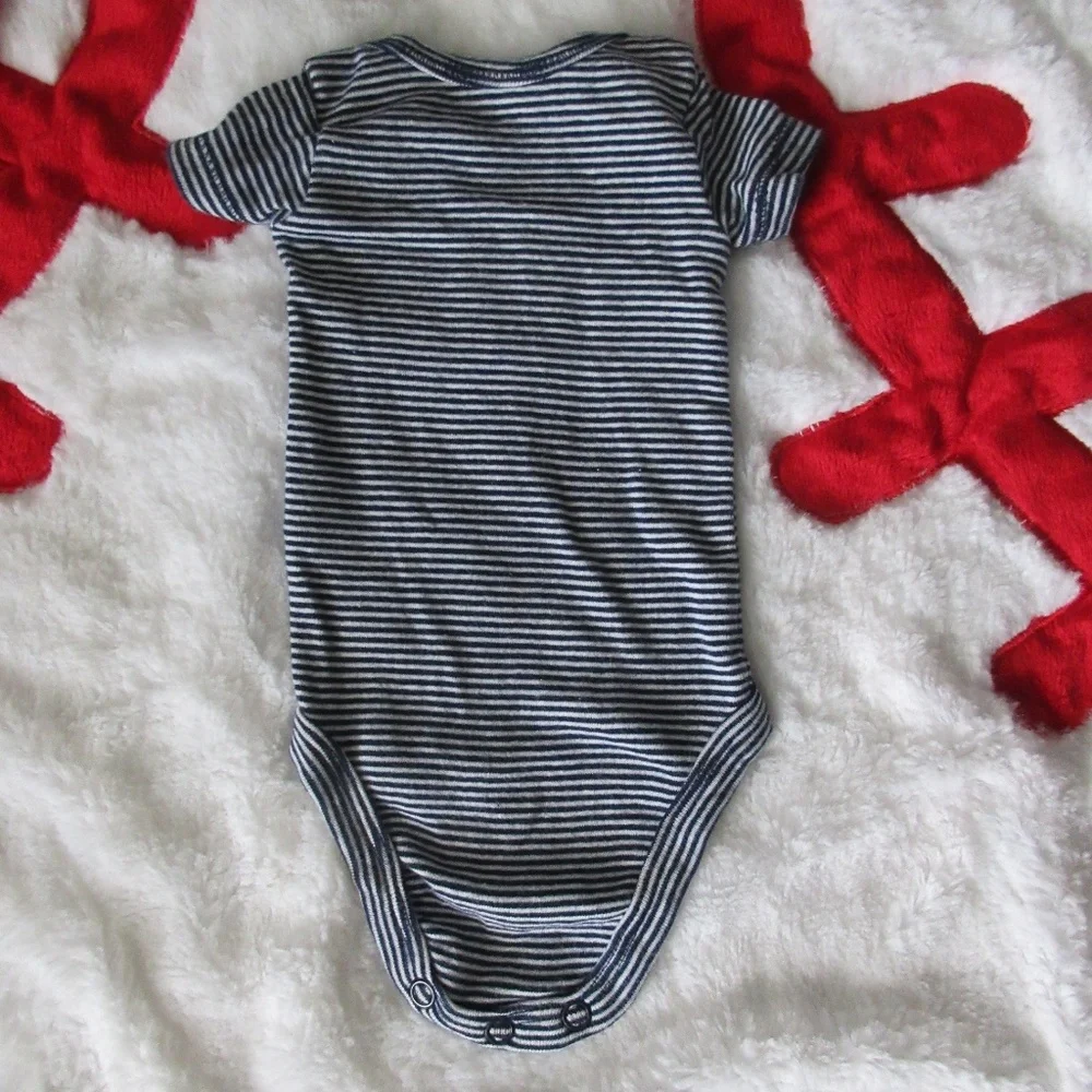 Carter's Blue & Red MVP Preemie Onesies